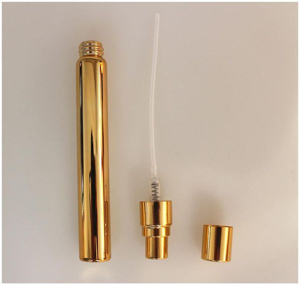 

50pcs/lot 10ml thin glass perfume bottle empty glass vial sample test tube glass bottle travel spray atomizer re qylklv