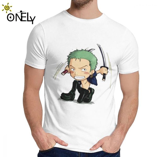 

sport for men tee shirt smile zoro one piece cute 100% cotton geek classic round neck vintage la camiseta