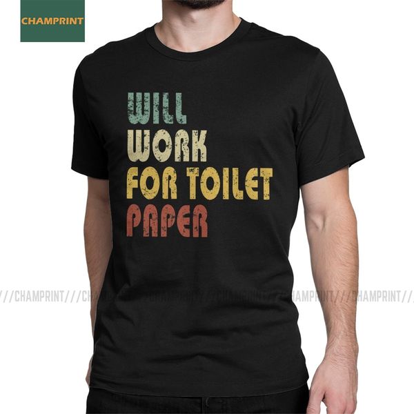 

will work for toilet paper men's panic 2020 tp roll survivor tees short sleeve gift idea sport hooded sweatshirt hoodie men t shirt