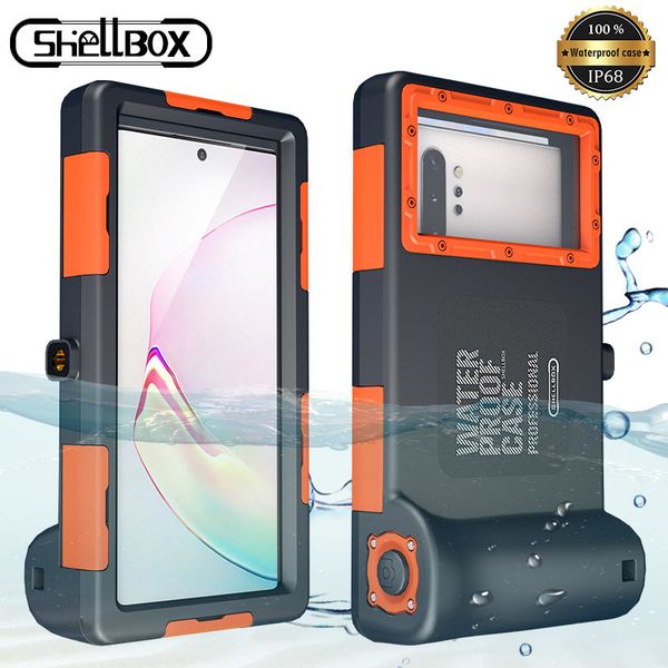 

diving phone for samsung galaxy s9 s8 s10 plus note 8 9 note10 10+ pc cover 15m waterproof depth coque case