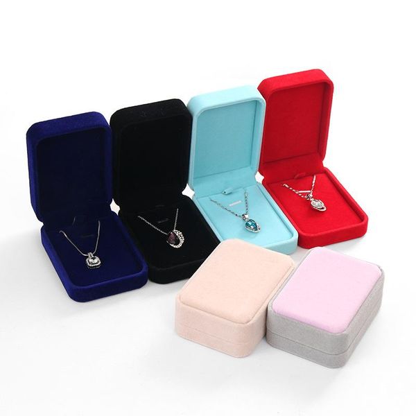 

sell multi color velvet jewelry box jewelry collection box bracelet ring pendant packing box gift jewelry necklace bbygjm lipper