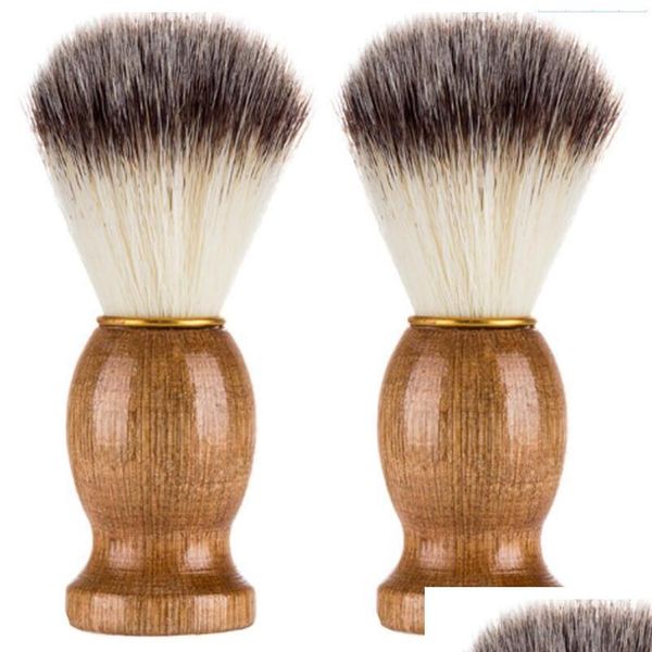 

eco-friendly barber salon shaving brush wooden handle blaireau face beard cleaning men shaving razor brush cleaning ap jllzyz soif