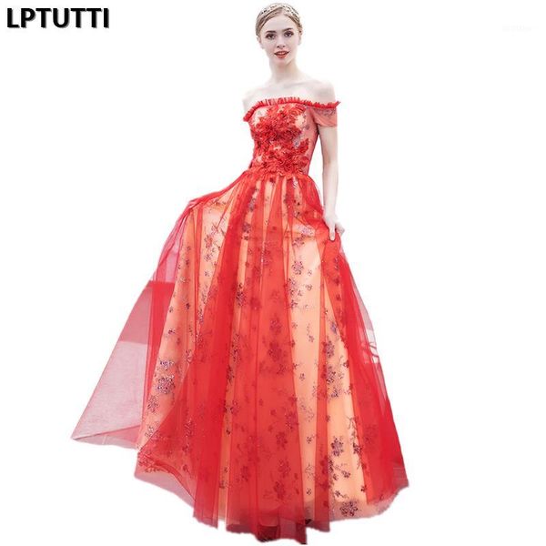 

lptutti appliques embroidery new for women elegant date ceremony party prom gown formal gala events luxury long evening dresses1, White;black