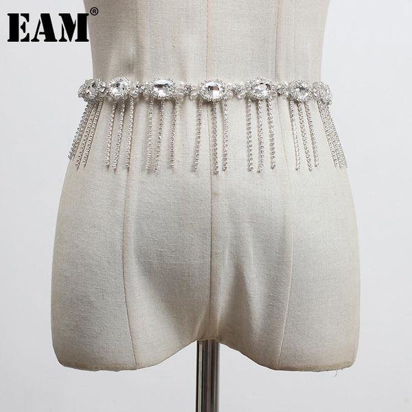 

eam] металлические цепи стразы кисточки split joint пояс личность женщины новая мода tide все матча весна осень 2020 1z912, Black;brown