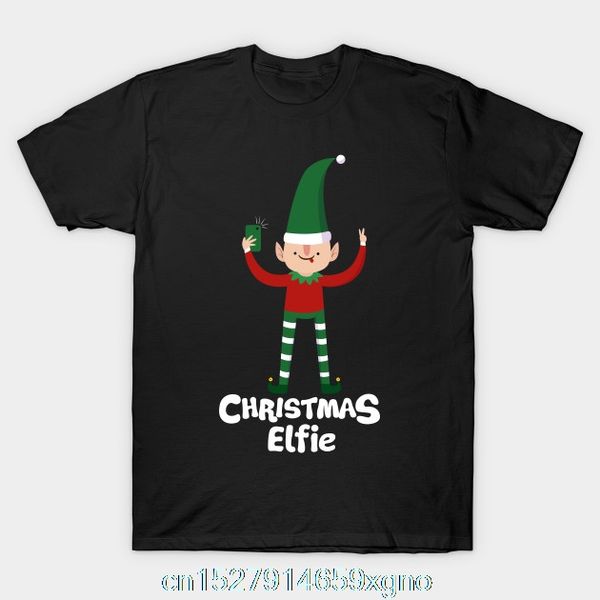 

printed funny selfie christmas elfie men cotton short sleeve hoodie designers t shirts sweatshirt
