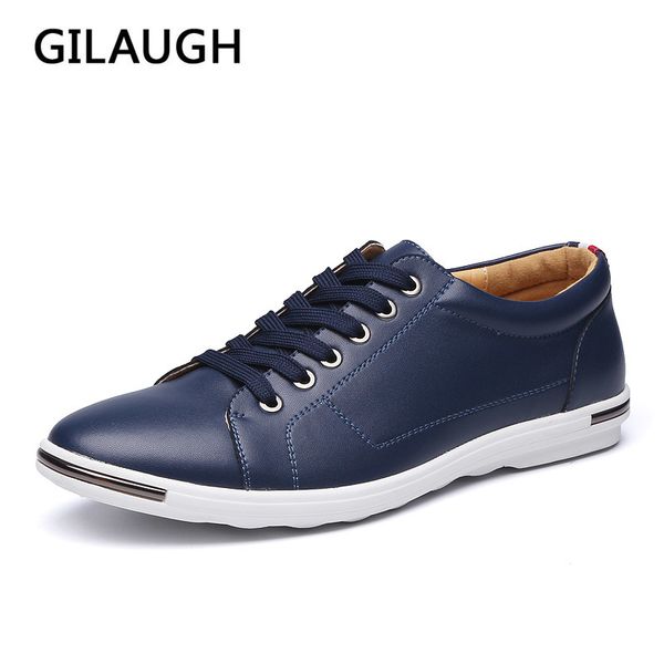

gilaugh brand new classic style casual fashion simple designer men shoes, plus size light comfortable flats, Red;white
