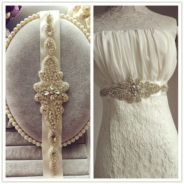 

utigl xw58 шили свадебные аксессуары платье чисто ручной высокого класса аксессуары свадебный rhinestone rhinestone корейской свадьбы пояса, Black;brown