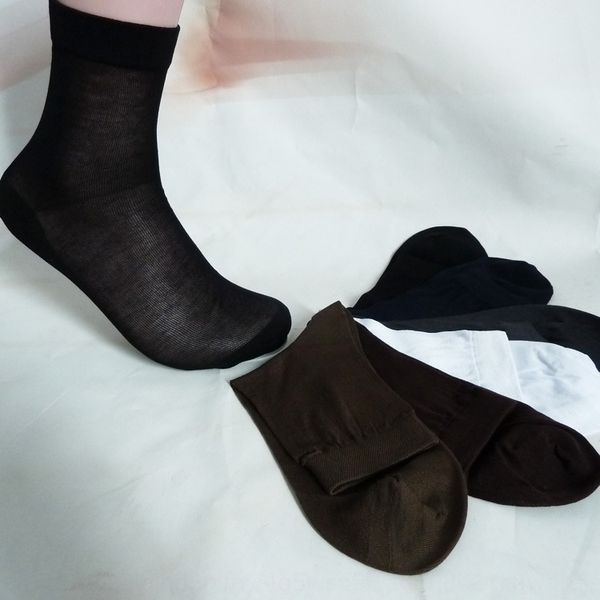 

casual men's cool flat thin mercerized cotton medium mercerized cotton heel reinforced socks men's medium tube socks pohjn, Black