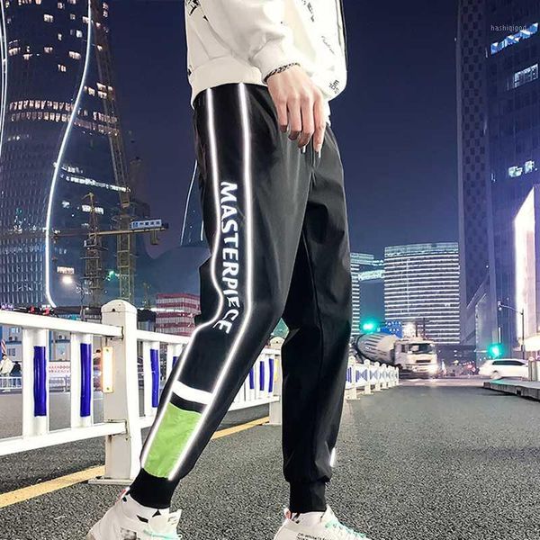 

sfabl new fashion men jogging pants hip hop streetwear men sweatpants casual harem pants elastic waist track trousers1, Black
