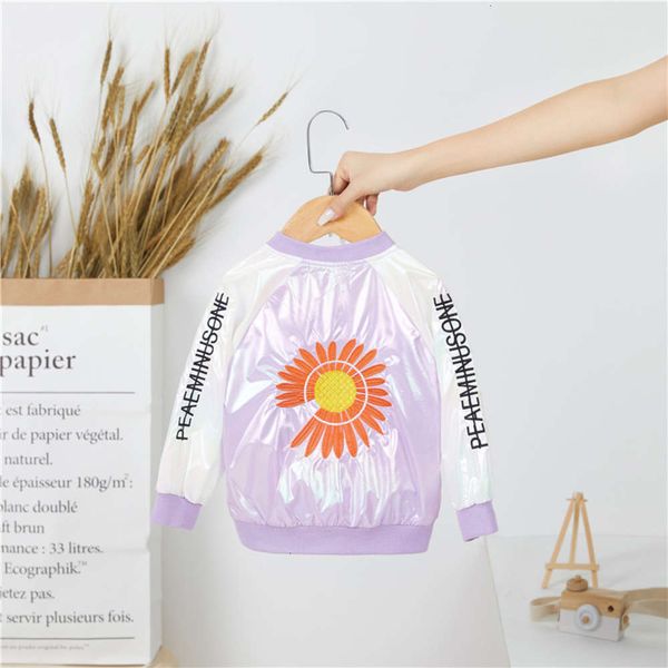 

korean fashion baby cute cardigan girls' short zipper long sve children's coat autumn 2020 txae, Black