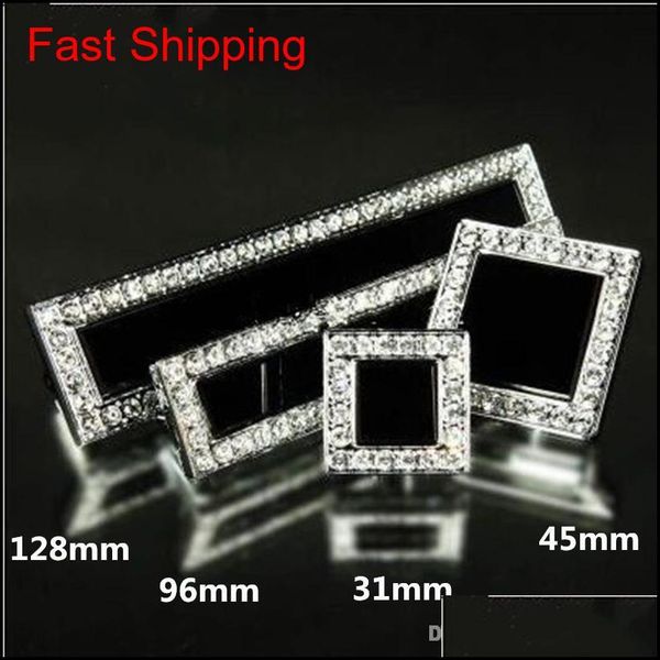 

96mm 5" modern fashion deluxe diamond furniture handle silver chrome black crystal cabinet drawer dresser handl qyllwq bde_luck