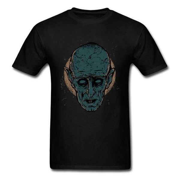 

design nosferatu vampire black if gothic goth punk dark alternative print round neck hooded sweatshirt hoodie men t shirt