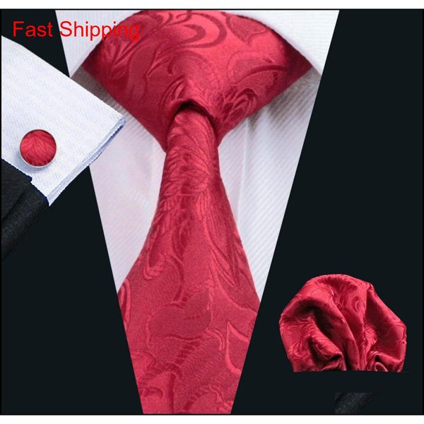 

flower pattern neck tie set classic silk hanky cufflinks jacquard woven wholesale ne qylkoo mj_fashion, Black;blue