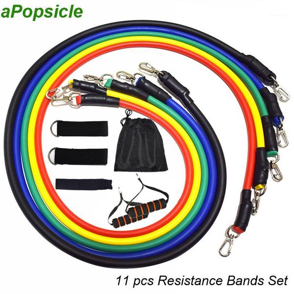 

11pcs pull rope fitness band exercises resistance bands set crossfit latex tubes pedal excerciser body training workout yoga1