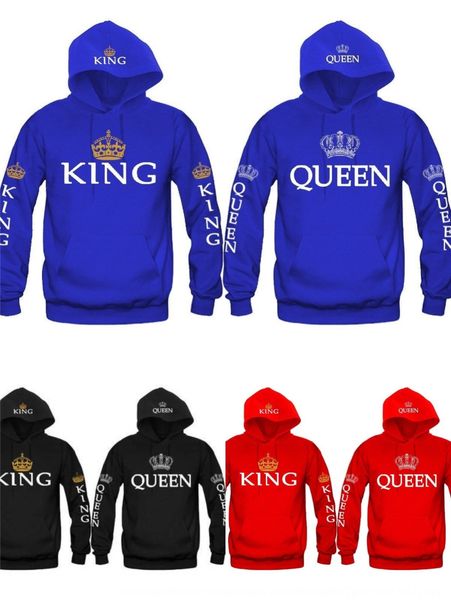 

new queen king couple wear printed hooded long-sleeved new queen sweater sweaterking couple wear printed hooded long-sleeved sweater 5ns4f 5, Black