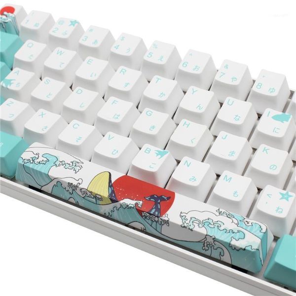 

keyboard mouse combos japanese coral sea keycaps 104 oem profile pbt 5-faced dye-subbed 6064 keycap for mx switches mechanical gaming keyboa