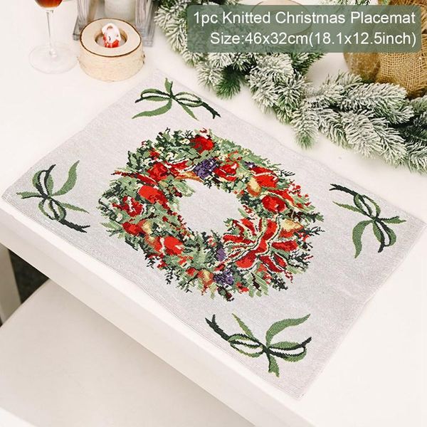 

fengrise 42x32cm олени рождество placemat с рождеством декор для дома cristmas украшения navidad 2020 с новым годом 2021 sqcvxd