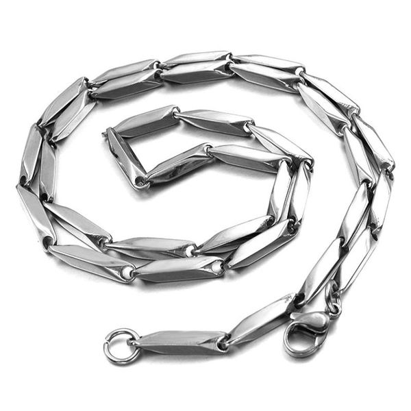 

chocolate chains necklaces men stainless steel hip hop necklace fashion jewelry on the neck gifts for mens accessories wholesale, Silver