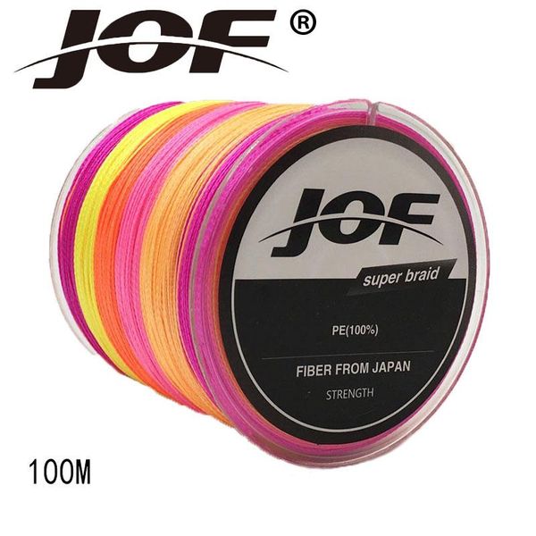 

jof 4 стренг 100m пе плетеные лески multifilament лески провода серый / желтый / синий / зеленый / оранжевый / rose red 8-100lb jllaiv dhzls