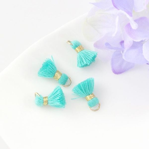 

30pc lot mini cotton fatty tassels diy boho jewelry making supplies bracelet necklace finding fringe trim pendants small tassels h wmtcsw