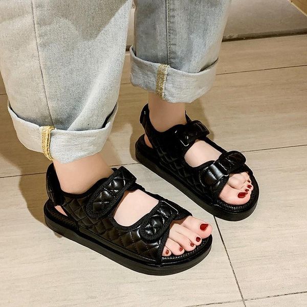 

vacation beach sandales women open toe platform sandales rome shoes woman fish mouth ladies shoes summer, Black