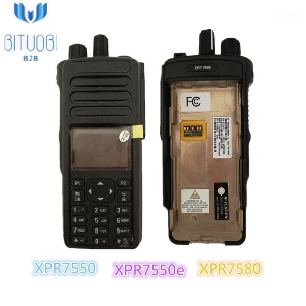 

walkie talkie the est model xpr7550e xpr7580e portable radio vhf uhf analog digital800/900mhz with 1000 channels 4line color display gps1