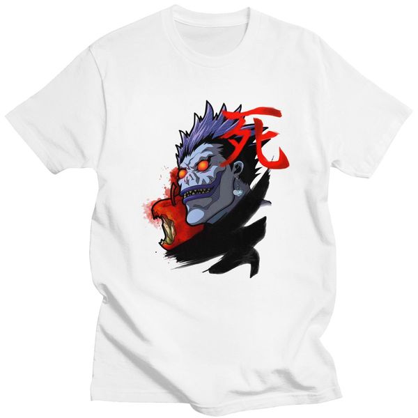 

спорт красивый mens death note футболки с коротким рукавом хлопок tshirt printed япония манга аниме шинигами ryuk тис рубашка поклонники оде