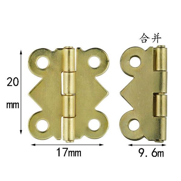 

10pcs mini butterfly door hinges 20mm x17mm bronze cabinet drawer jewellery box decorate hinge for furniture bbygxy