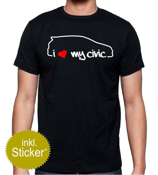 

горячие продажа классический японские поклонники автомобилей i love my civic ep t-shirt set ep1 ep2 ep3 type r vtec tee рубашки спорта с кап