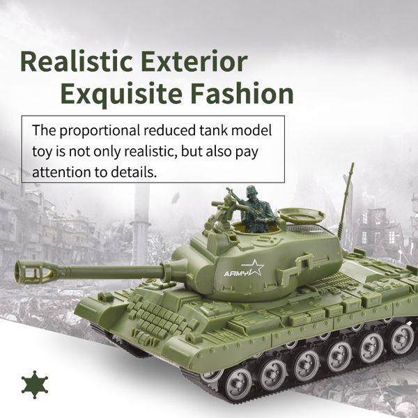 

plastics friction tank truck toy with army soldier for boy to play vehicle model