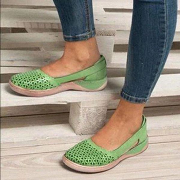 

breathable flat shoes for women plus size shallow footwear pu leather loafers casual summer shoes hollow out ladies shoes #z15s