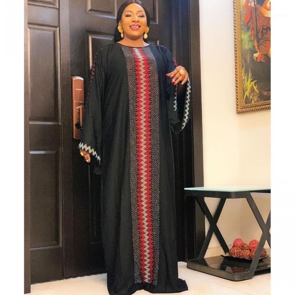 

african dresses for women dashiki long maxi dress spring autumn diamonds dress ladies traditional african clothing fairy dreess1, Red