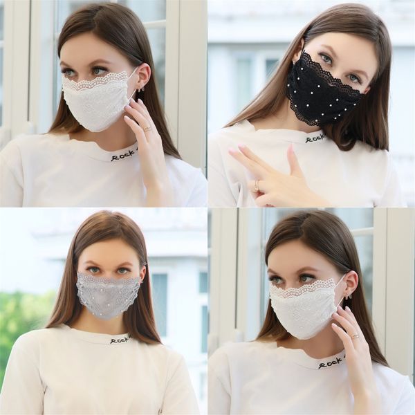 

cartoon mask fashion anti fog dust wind face mask warm beard teeth bear print mouth masks party mouth mask#124, Black