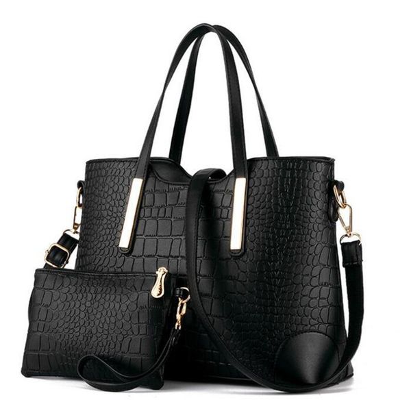 

2pcs/set women bag new hand bags for fashion woman handbags tote leather shoulder bag ladies handbags sac a main bolsos mujer
