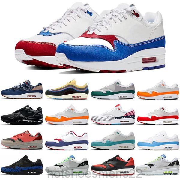 

2020 classic 1 one men women 87 casual shoes triple black white sports trainer cushion surface breathable mens sports shoe sneakers adg9