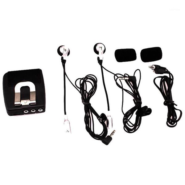 

black motorcycle helmet communication system 2-way walkie talkie headset mp3 cd player plastic helmet headset1