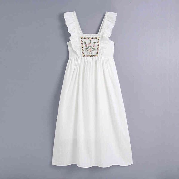 

pleated floral embroidery midi dress women folds straps square collar sleeveless bow tied backless long dresses sweet vestidos, Black;gray