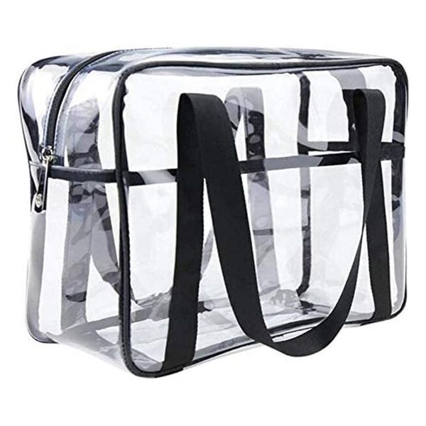 

cosmetic bag transparent handbag thickened cosmetic bag waterproof makeup artist big diaper shoulder beach