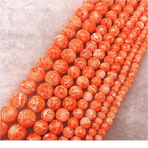 

wholesale 4/6/8/10mm double colored glass beads loose spacer beads painted charm for jewellery making diy bracelet&neck qylpdl, Crystal
