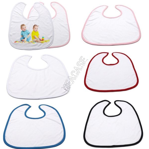 

sublimation blank baby bib handkerchief heat thermal transfer printing boys girls plain diy bibs scarf saliva towels burp cloths d102905