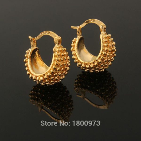 

new vintage gold color beautiful flower hoop earrings fashion jewelry for women party gifts, Golden;silver