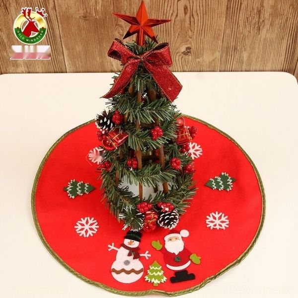 

kejxq decal crown decorations non-woven christmas edge golden non-woven skirt tree skirt christmas tree decoration ajwpy