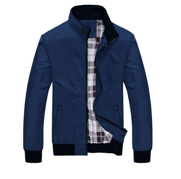 

mens jacket for autumn and winter fashion solid color men sports jacket casual streetwear coat with zipper mens clothing m-4xl, Black;brown