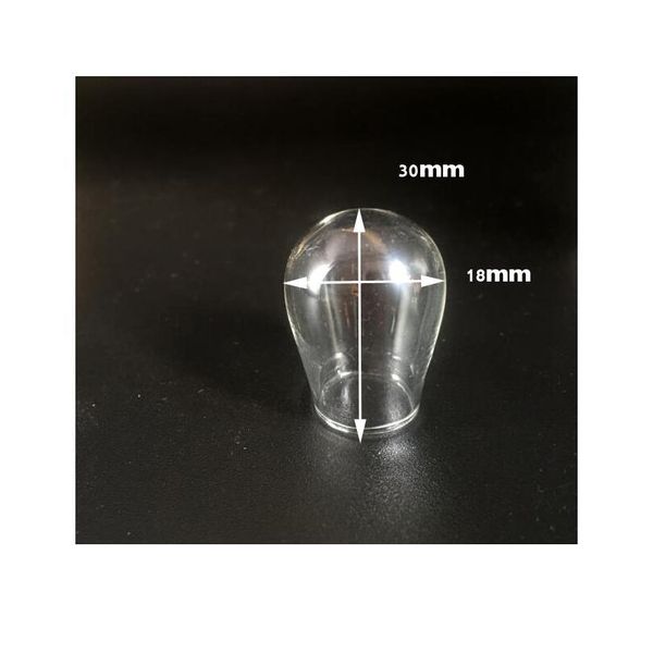 

10pieces/lot 25*30mm micro landscape ecological glass bottle glass pots jewelry glass bottle jars moss diy globe sqcoqx, Black