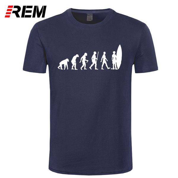 

sport rem new t shirt print evolution of a surfer beach sea surfer wave board wax sun rad crew neck short-sleeve tee for men