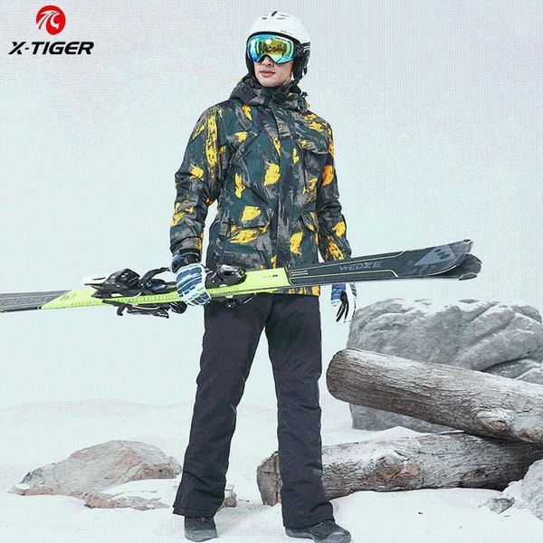 

x-tiger ski suit man warm softshell fleece jacket hunting windbreaker camping fishing skiing tactical trousers clothing ski coat1