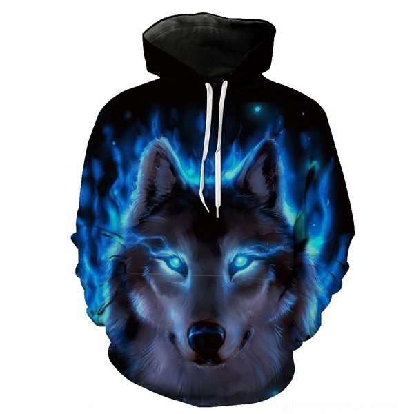 

yvbvl warwolf print pulloversweater pocket fashion sweater-1189 warwolf print hooded sweater pullover pocket pullover men's fashion hoo, Black