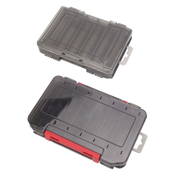 

fishing box plastic fishing accessories storage case tackle boxes for fishing lures with two sizes boxes 12 / 14 sqcodw