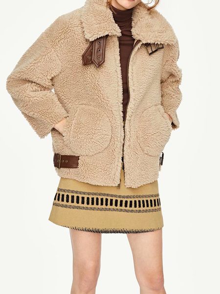 

black feather coat, belt tight jacket with white snow geese winter hat, women's irregular clothing in 2020