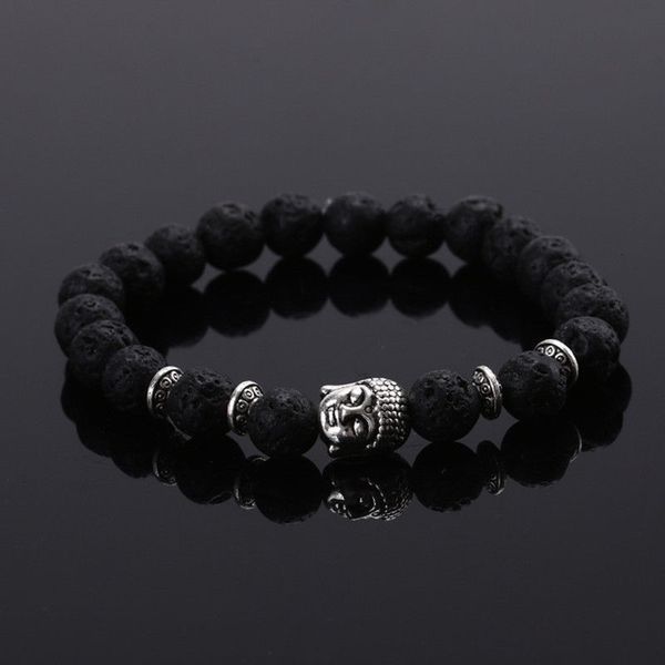 

natural new jewelry bead fashion stone mens anchor beaded bracelets for men women buddha lava chakra bracel